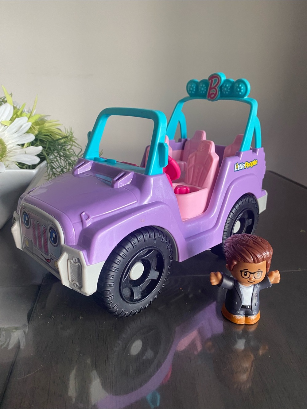 Fisher Price Little People Barbie Beach Cruiser Car Kid Toys
